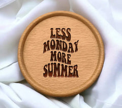 Less Monday More Summer  Retro SVG Design SVG