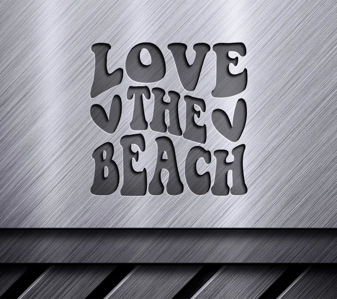 Retro Summer Love The Beach SVG -  Image SVG