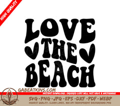 Retro Summer Love The Beach SVG -  Image SVG