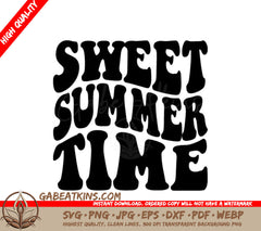 Sweet Summer Time  Retro SVG Design SVG