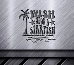 Retro Summer Wish Upon A Starfish SVG -  Design SVG