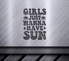 Retro Summer Girls Just Wanna Have Sun SVG Cut File SVG