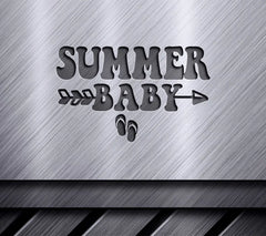 Summer Baby Retro Flip Flop SVG Design SVG