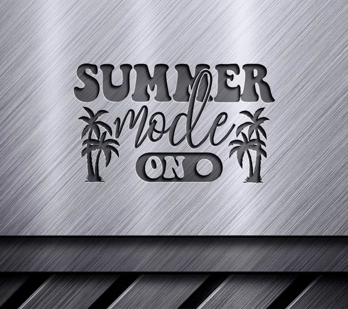 Retro Summer Mode On Palm Tree SVG Design SVG