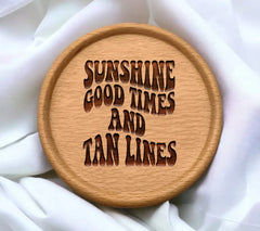 Sunshine Good Times & Tan Lines Retro Summer SVG SVG