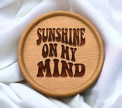 Retro Sunshine On My Mind SVG -  Sign SVG