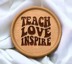 Retro Teacher Teach Love Inspire  SVG SVG