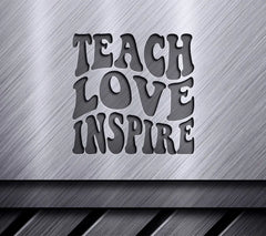 Retro Teacher Teach Love Inspire  SVG SVG