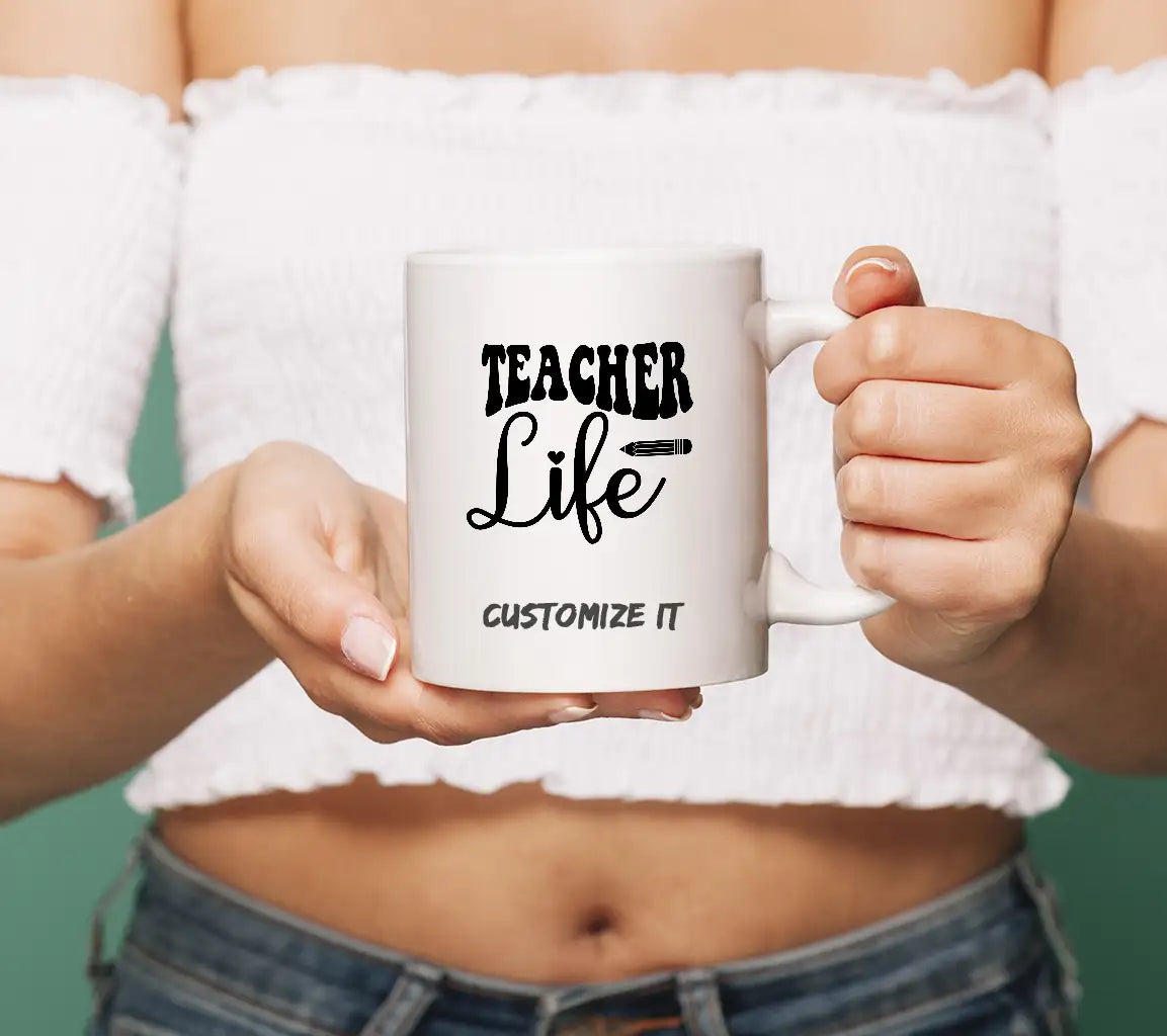 Retro Teacher SVG -  Teacher Word Design SVG