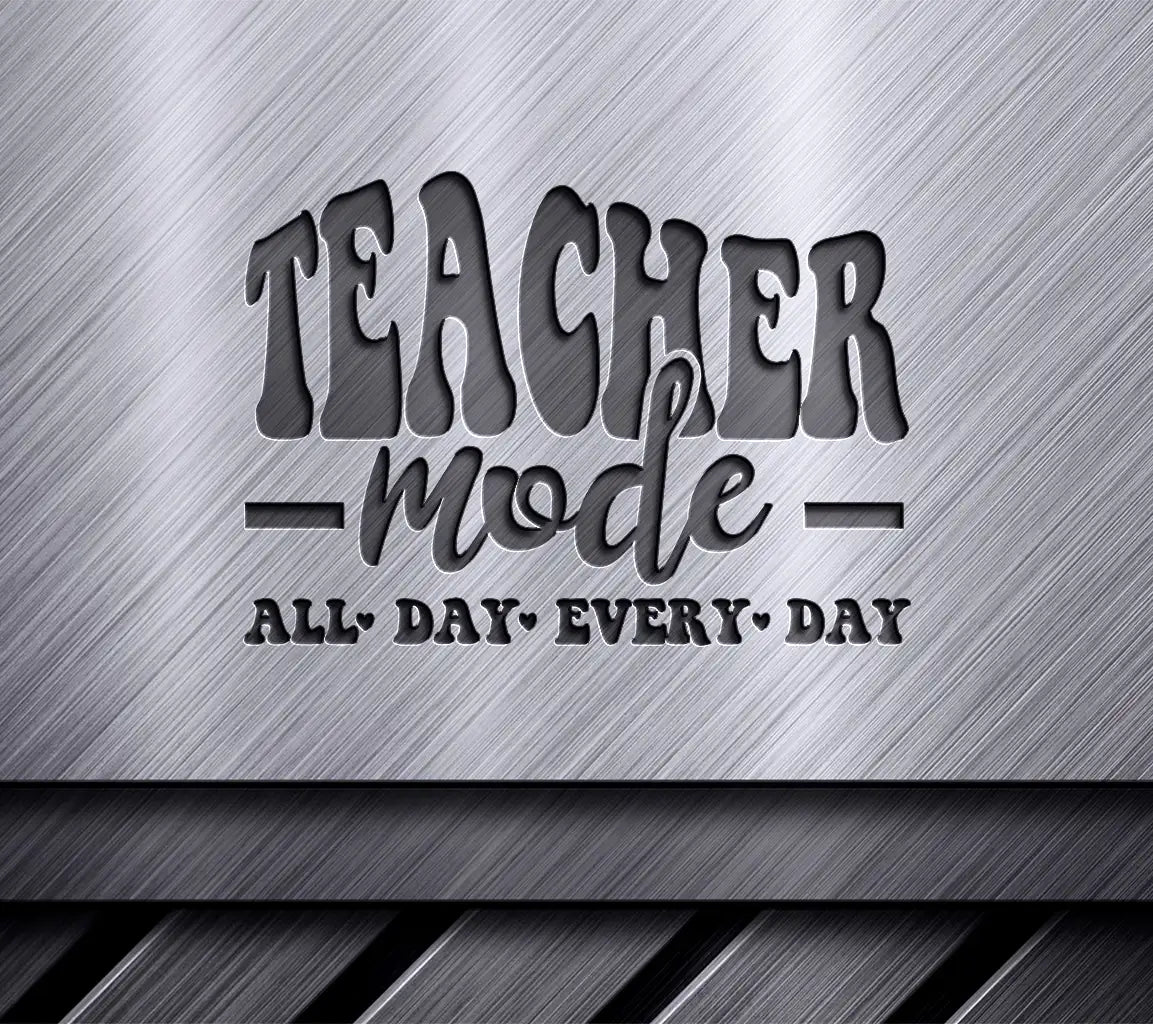 Retro Teacher SVG -  Teacher Word Design SVG