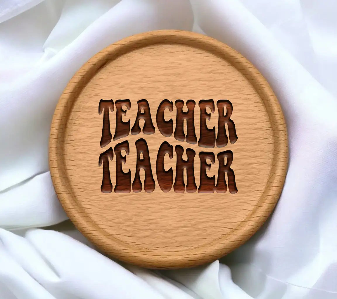 Retro Teacher SVG -  Teacher Word Design SVG