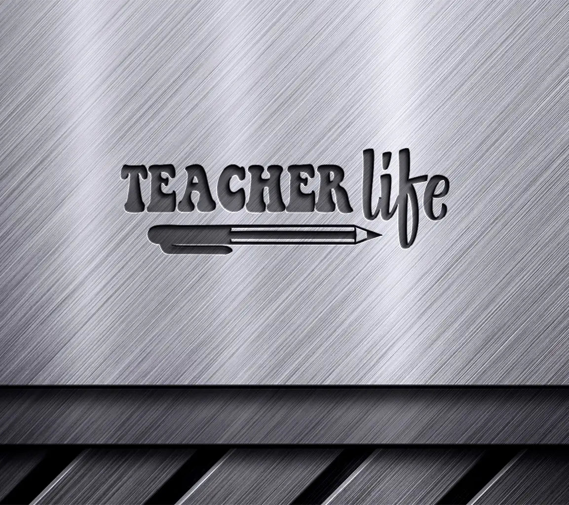 Retro Teacher SVG -  Teacher Word Design SVG