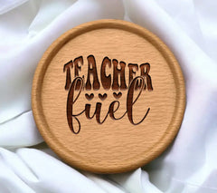 Retro Teacher Fuel SVG -  Design with Hearts SVG