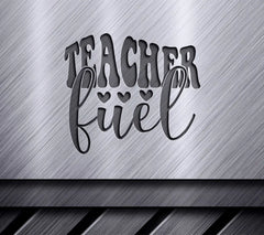 Retro Teacher Fuel SVG -  Design with Hearts SVG