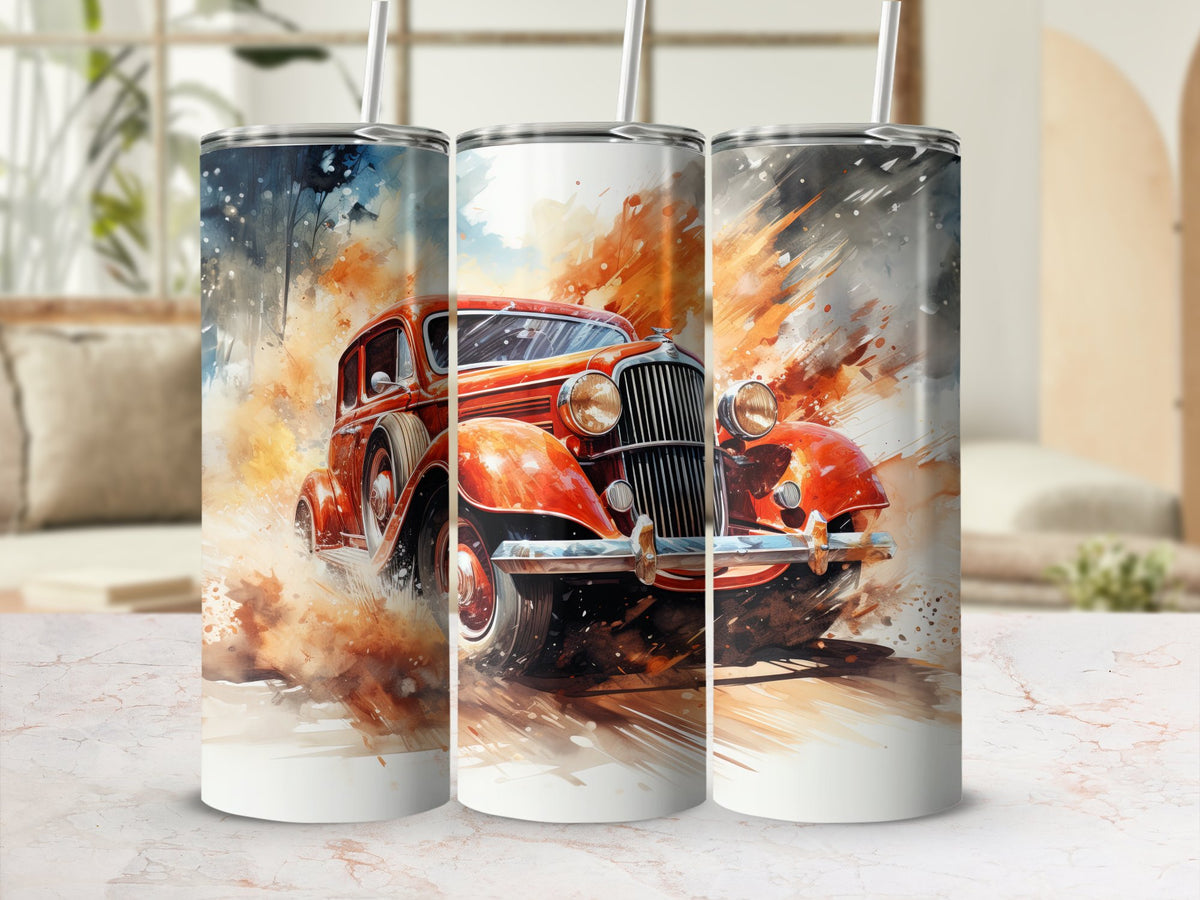 Retro Red Car Dynamic Watercolor Tumbler Wrap | 20oz Tumbler Wrap Sublimation Design PNG | Tumbler Wrap | 20oz_Tumbler_Wrap, corvette tumbler wrap, Digital_Download, Flare_Wrap, Modern_Wrap, Muscle Cars, Pink Tumbler Wrap, Street_Style, sublimation design, Sublimation_Art, Trendy_Tumbler, tumbler design, tumbler wrap, tumbler wrap png, Tumbler_Design | Gabe Atkins Designs