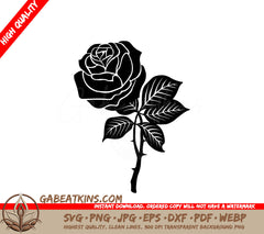 Rose SVG  with Thorns SVG