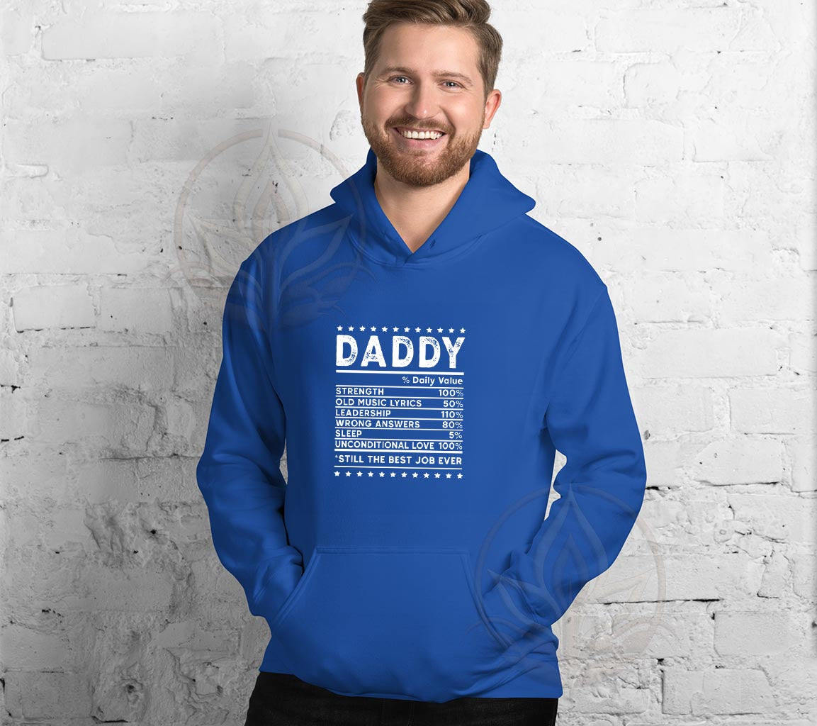 Dad Nutrition Facts Hoodie, Perfect Hoodie For Dads On Fathers Day | F | Dad Nutrition Facts Hoodie, Perfect Hoodie