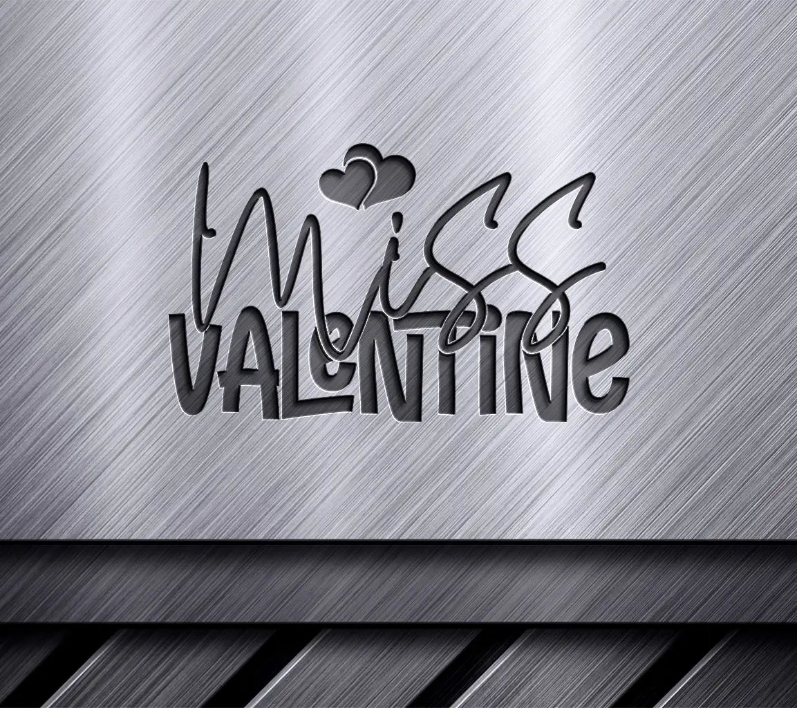  Miss Valentine Heart SVG SVG