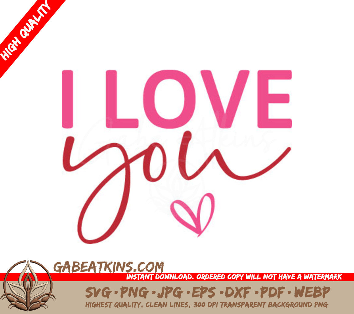 I Love You Heart SVG  SVG