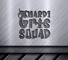 Mardi Gras Squad SVG Design SVG