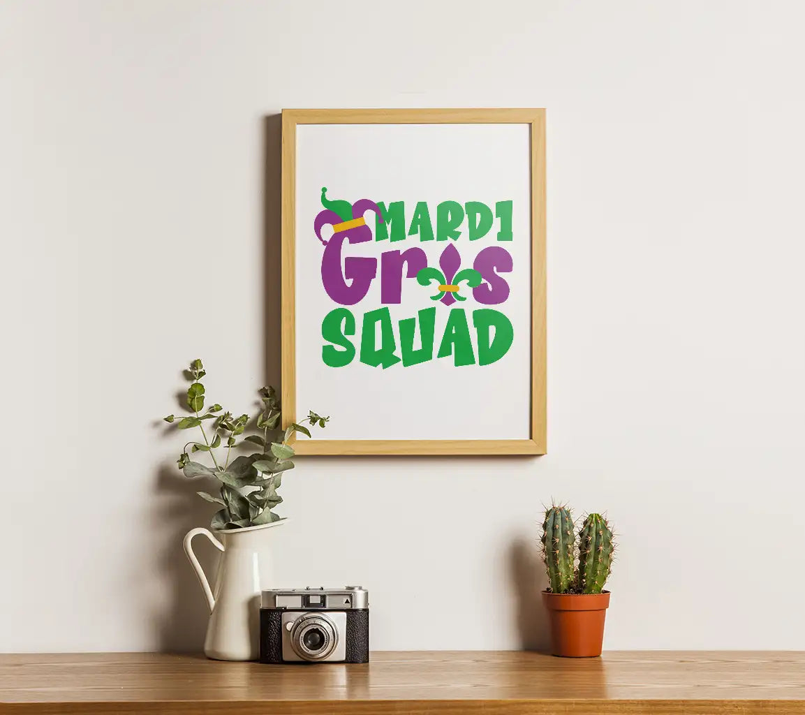 Mardi Gras Squad SVG Design SVG