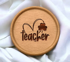 Teacher Shamrock Heart SVG  SVG