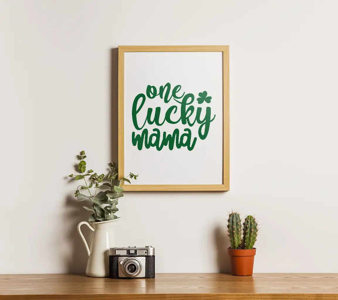 One Lucky Mama SVG Design SVG