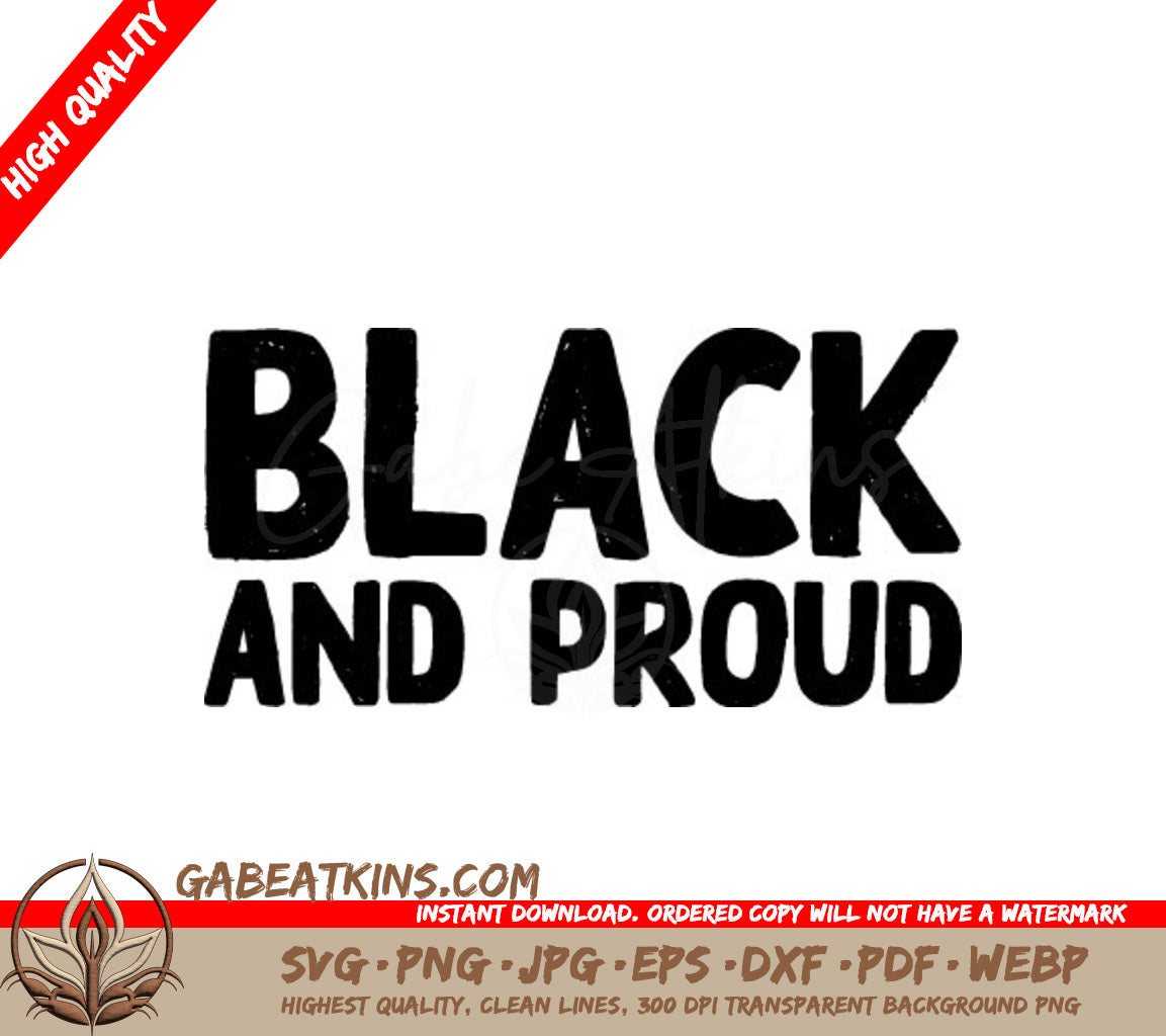 Black & Proud SVG  SVG