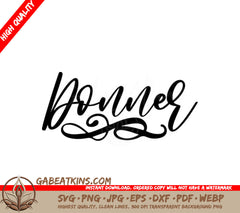 Donner Reindeer Name SVG SVG