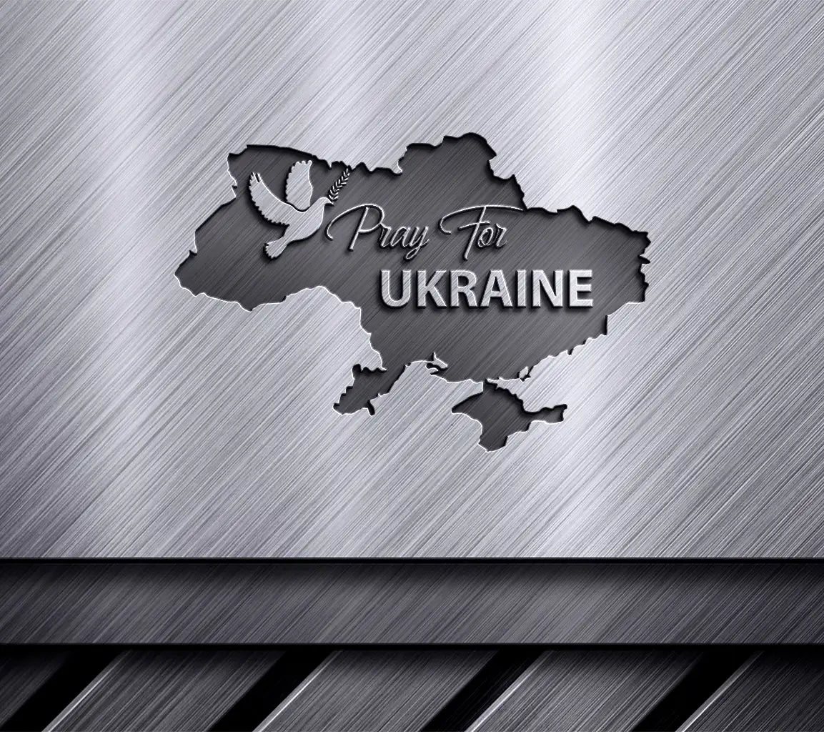 Pray For Ukraine Map SVG SVG