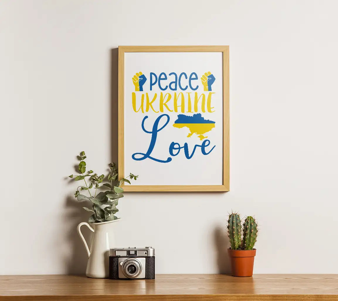 Peace Love Ukraine SVG  SVG