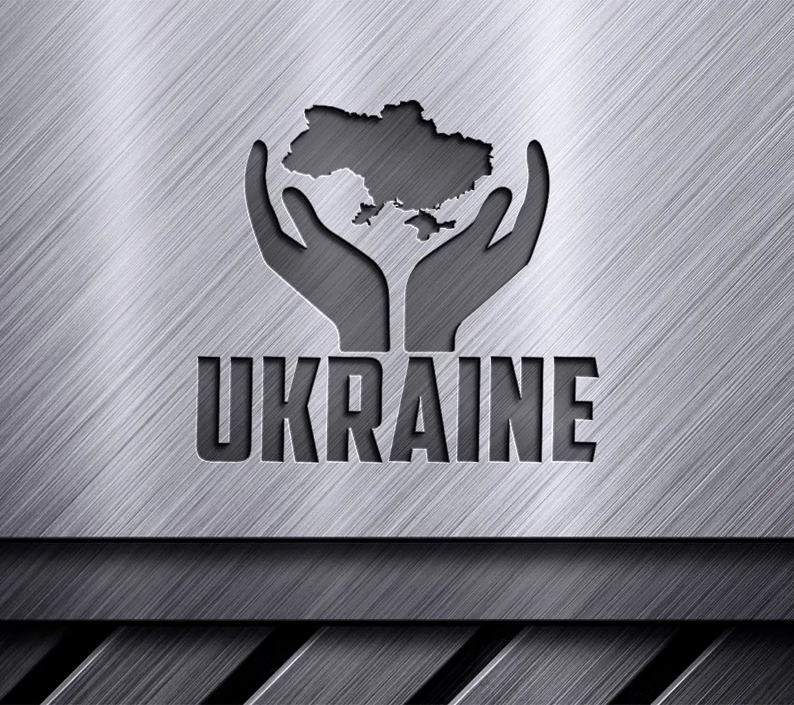 Ukraine Hands Map SVG  SVG