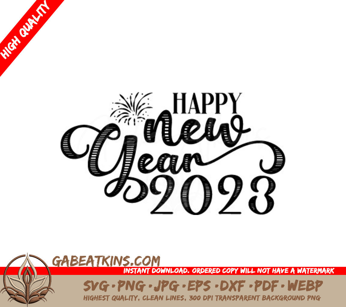 Happy New Year SVG  SVG