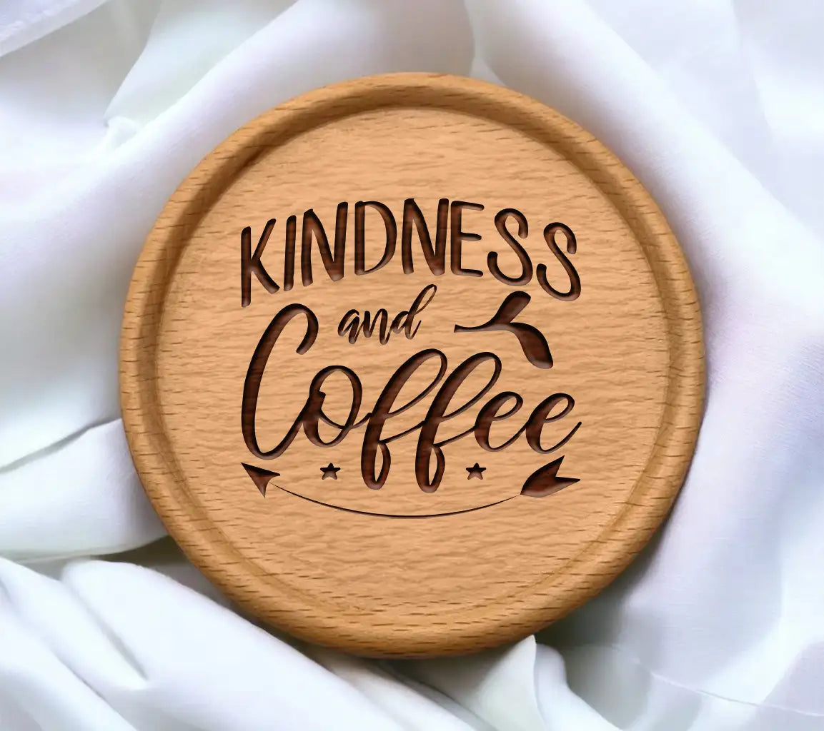 Kindness & Coffee SVG Design SVG