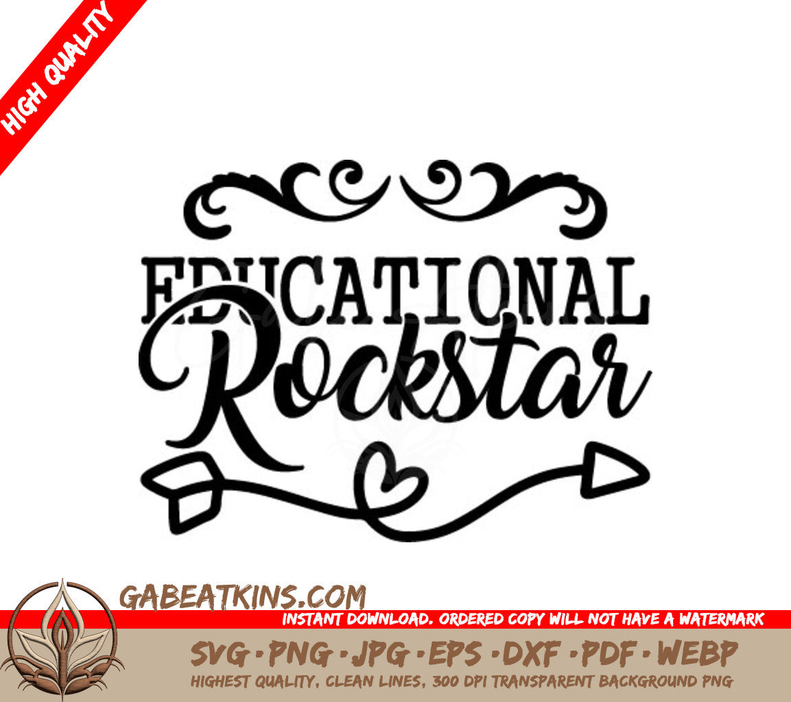 Educational Rockstar SVG  SVG