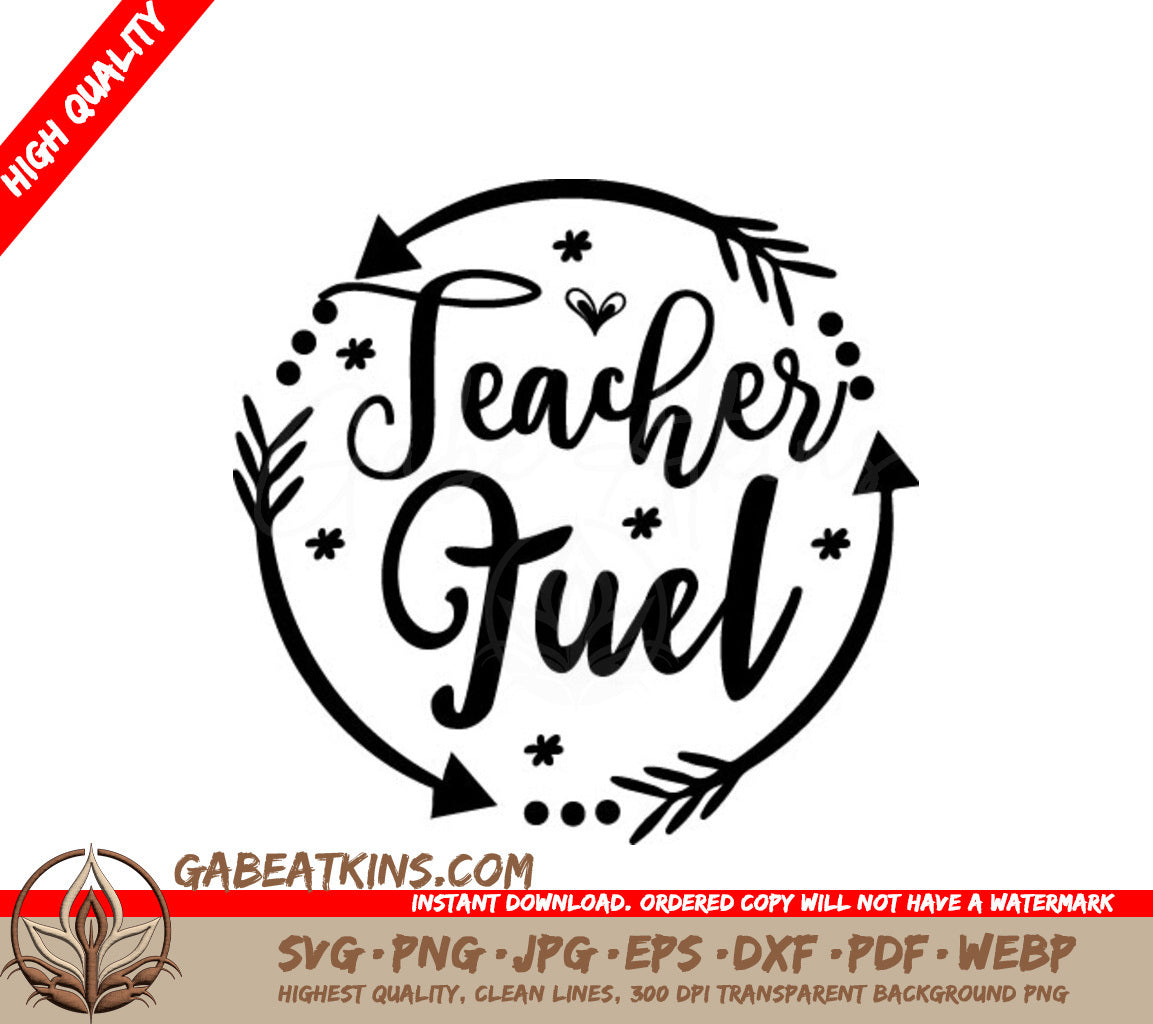 Teacher Fuel SVG  SVG