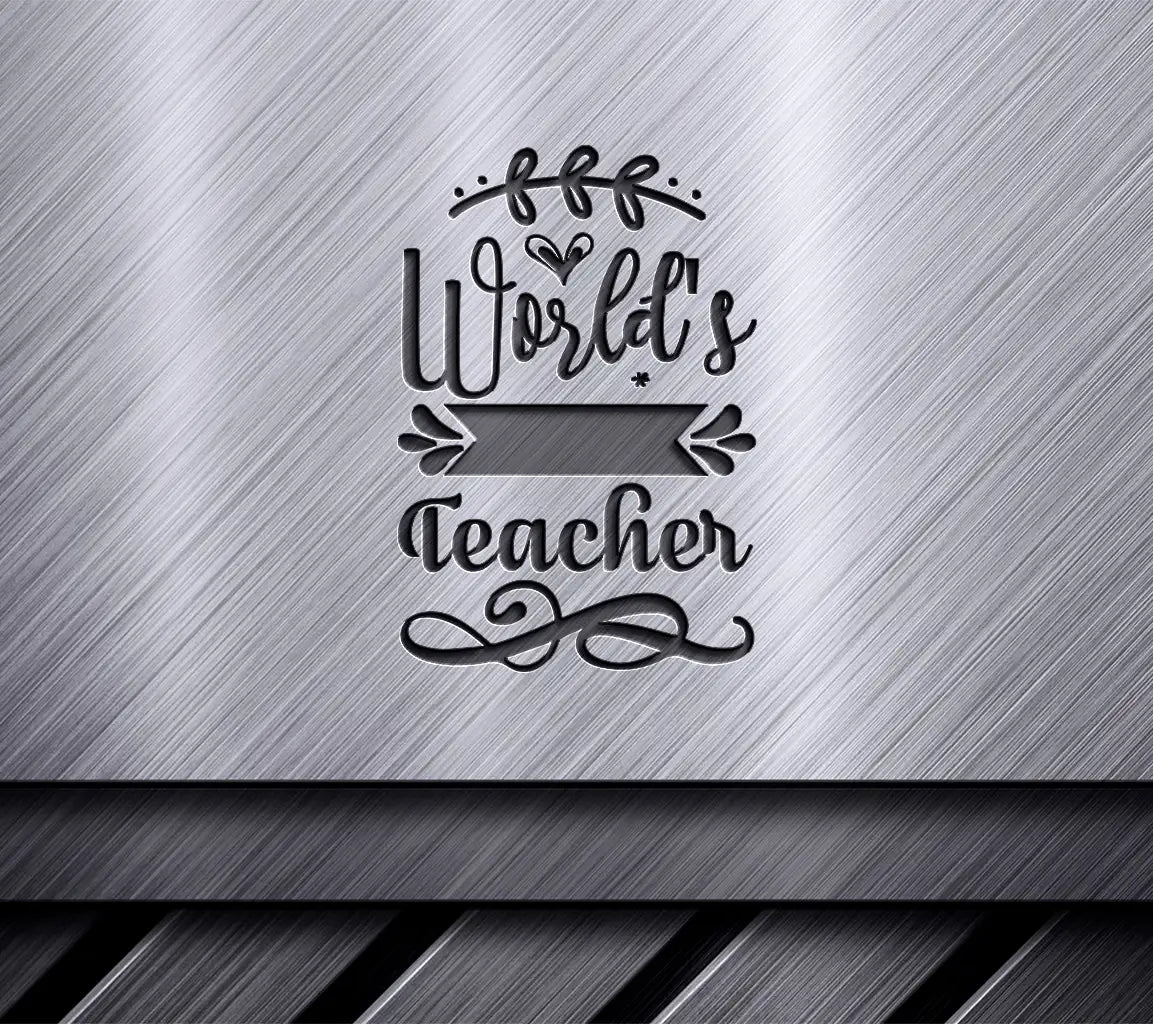 Worlds Best Teacher SVG  SVG