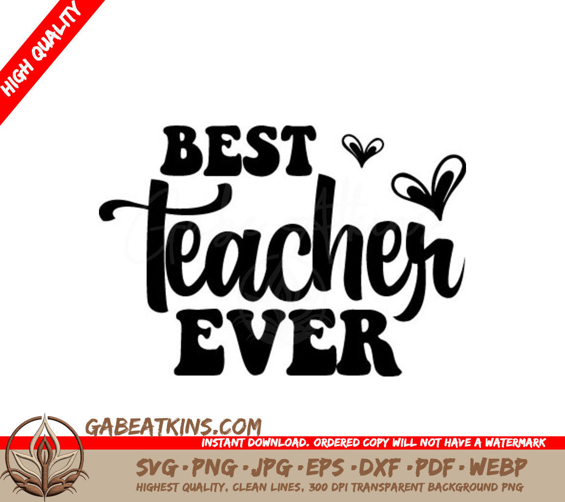 Best Teacher Ever SVG SVG