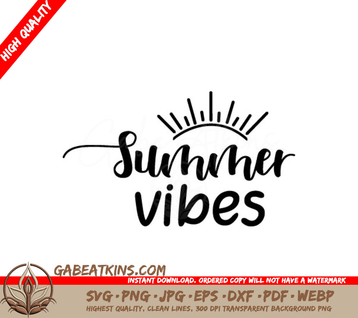 Summer Vibes SVG  SVG