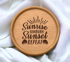 Sunrise Sunburn Sunset Repeat SVG  SVG