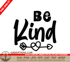 Be Kind Silhouette SVG  SVG