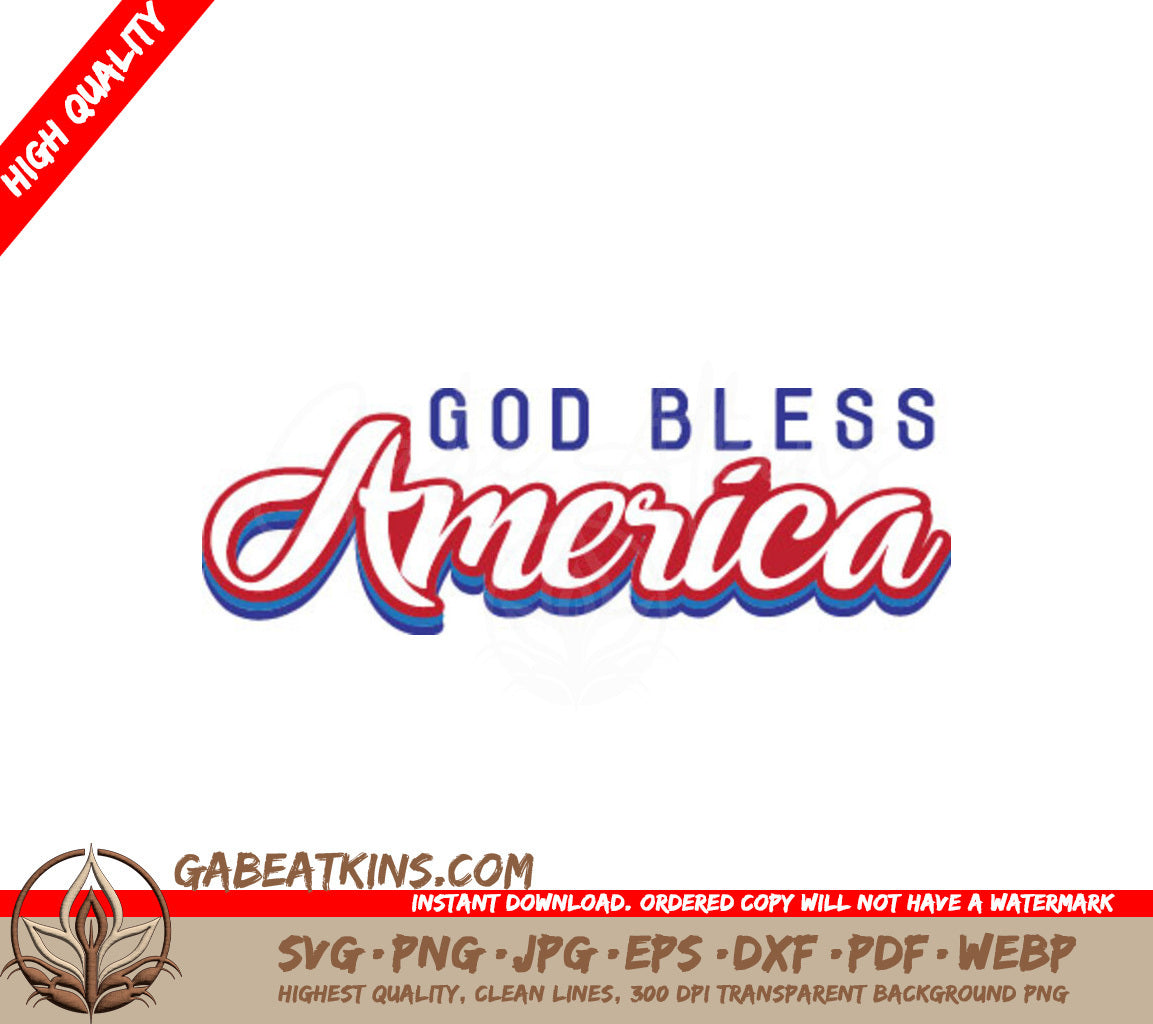 God Bless America SVG  SVG