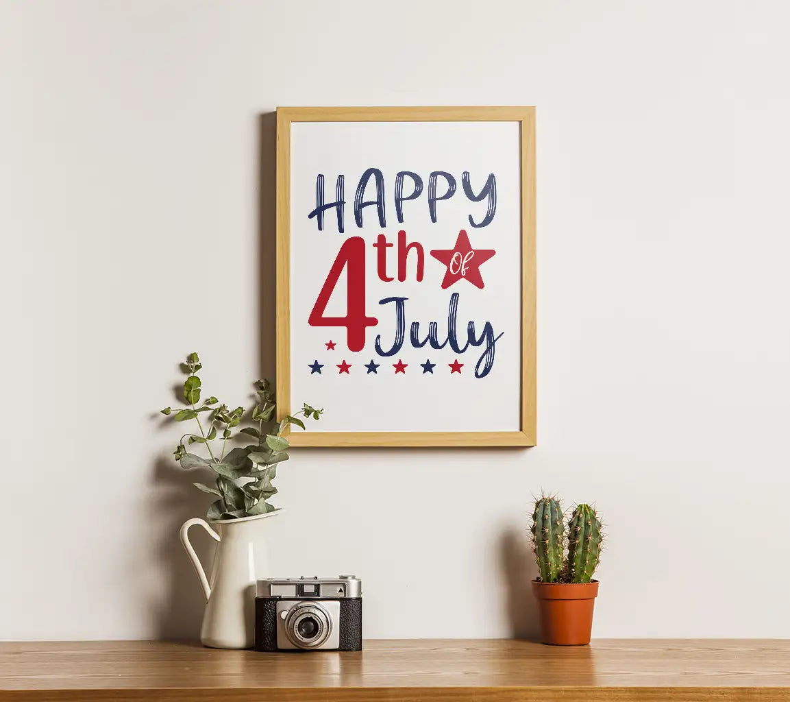 Happy 4th of July Star SVG SVG