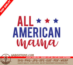 All American Mama SVG  SVG