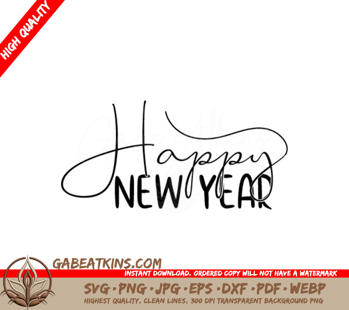 Happy New Year  SVG SVG