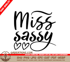 Miss Sassy SVG  SVG