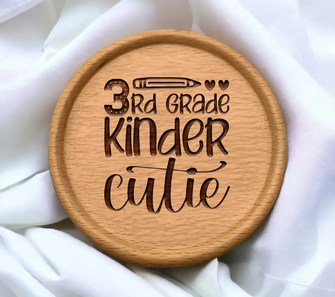 3rd Grade Kinder Cutie SVG SVG