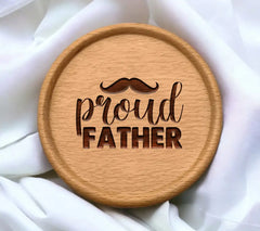 Proud Father Mustache SVG Design SVG