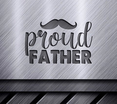 Proud Father Mustache SVG Design SVG