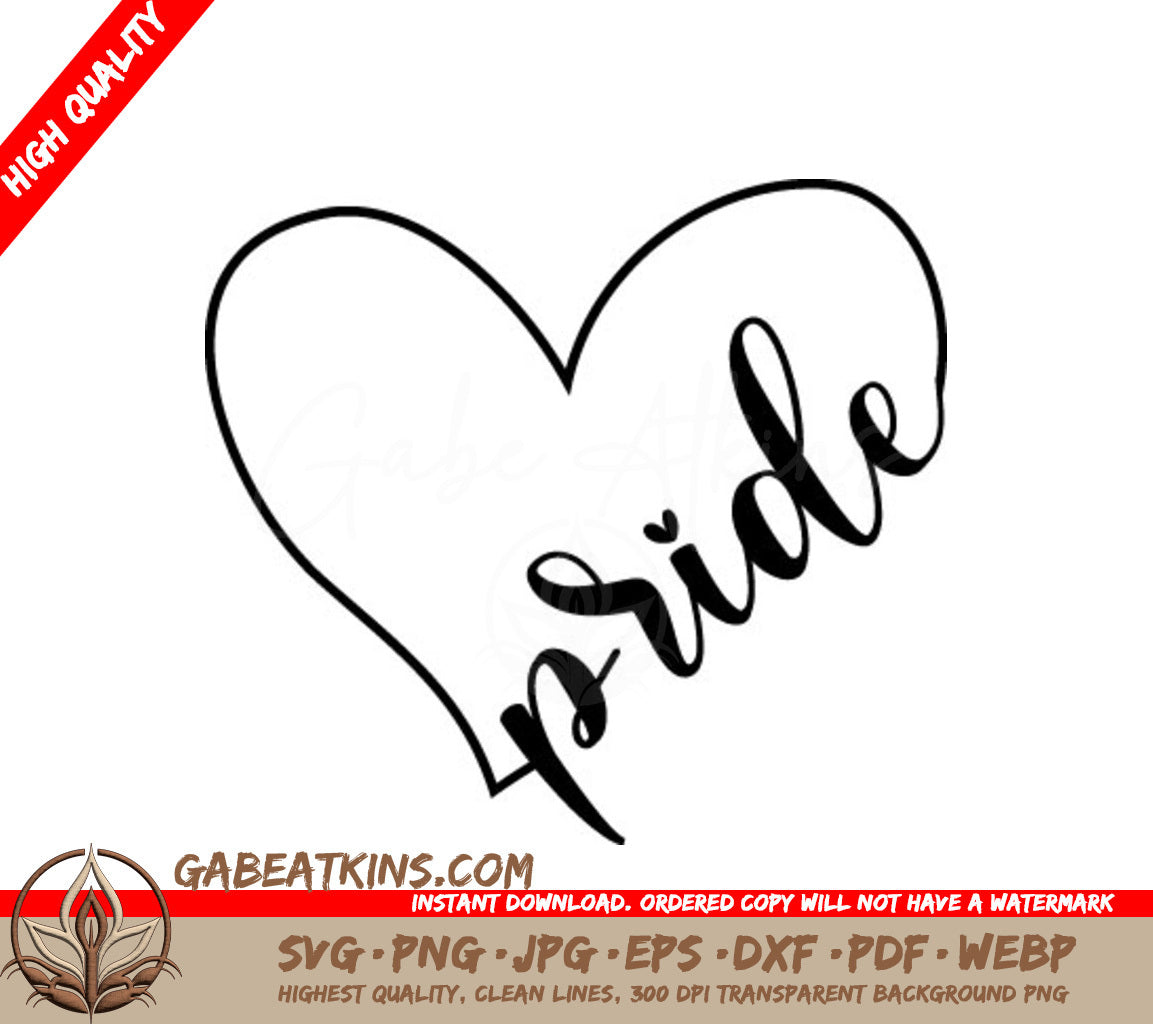 Pride Heart SVG  SVG